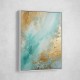 Turquoise & Gold 9 Abstract Wall Art