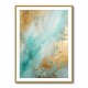 Turquoise & Gold 9 Abstract Wall Art