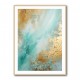 Turquoise & Gold 9 Abstract Wall Art