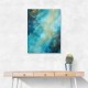 Turquoise & Gold 10 Abstract Wall Art