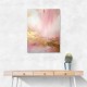 Pink & Gold Stroke Abstract Wall Art