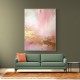 Pink & Gold Stroke Abstract Wall Art