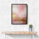 Pink & Gold Stroke Abstract Wall Art