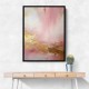 Pink & Gold Stroke Abstract Wall Art