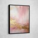 Pink & Gold Stroke Abstract Wall Art