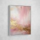 Pink & Gold Stroke Abstract Wall Art