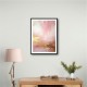 Pink & Gold Stroke Abstract Wall Art