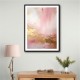 Pink & Gold Stroke Abstract Wall Art