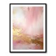 Pink & Gold Stroke Abstract Wall Art