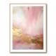 Pink & Gold Stroke Abstract Wall Art