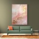 Pink & Gold Stroke Abstract 1 Wall Art