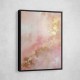 Pink & Gold Stroke Abstract 1 Wall Art