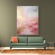 Pink & Gold Stroke Abstract 2 Wall Art