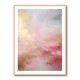 Pink & Gold Stroke Abstract 2 Wall Art