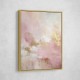 Pink & Gold Stroke Abstract 3 Wall Art