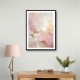 Pink & Gold Stroke Abstract 3 Wall Art