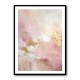 Pink & Gold Stroke Abstract 3 Wall Art