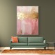 Pink & Gold Stroke Abstract 4 Wall Art