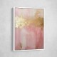 Pink & Gold Stroke Abstract 4 Wall Art