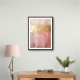 Pink & Gold Stroke Abstract 4 Wall Art