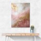 Pink & Gold Stroke Abstract 5 Wall Art