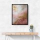 Pink & Gold Stroke Abstract 5 Wall Art