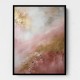 Pink & Gold Stroke Abstract 5 Wall Art