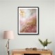 Pink & Gold Stroke Abstract 5 Wall Art