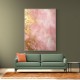 Pink & Gold Stroke Abstract 6 Wall Art