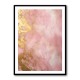 Pink & Gold Stroke Abstract 6 Wall Art