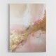 Pink & Gold Stroke Abstract 7 Wall Art