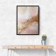 Pink & Gold Stroke Abstract 7 Wall Art