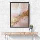 Pink & Gold Stroke Abstract 7 Wall Art