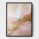 Pink & Gold Stroke Abstract 7 Wall Art