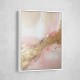 Pink & Gold Stroke Abstract 7 Wall Art