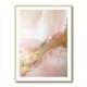 Pink & Gold Stroke Abstract 7 Wall Art