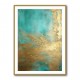 Turquoise & Gold 11 Abstract Wall Art