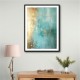 Turquoise & Gold 13 Abstract Wall Art