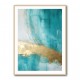 Turquoise & Gold 18 Abstract Wall Art