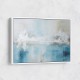 Silver Stroke on Blue Abstract 3 Wall Art