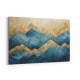 Mountains in Blue & Gold Abstract 1 Wall Art