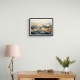 Gold & Blue Peaks Abstract Wall Art