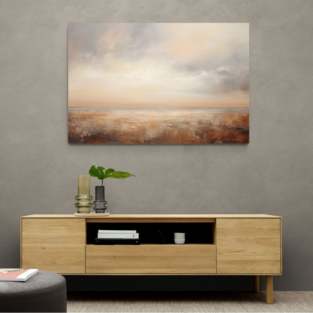 Seascape Brown Abstract 1 Wall Art