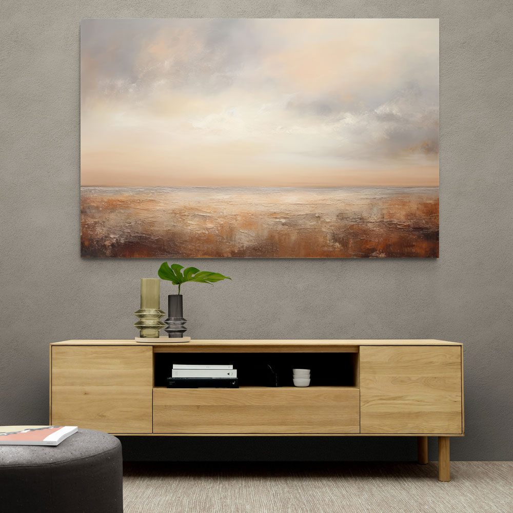 Seascape Brown Abstract 1 Wall Art