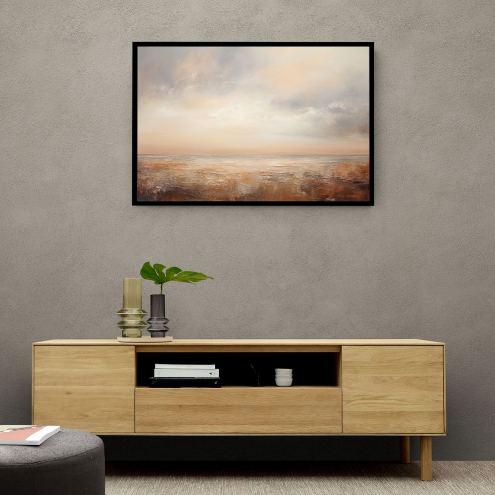 Seascape Brown Abstract 1 Wall Art