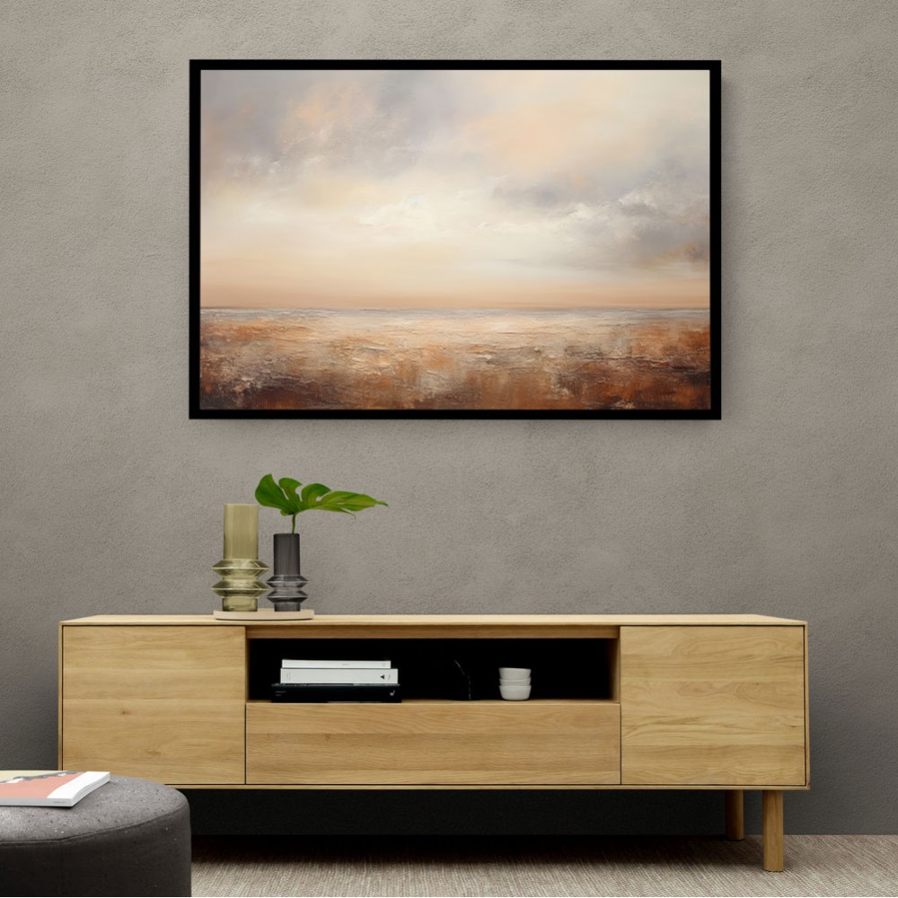 Seascape Brown Abstract 1 Wall Art