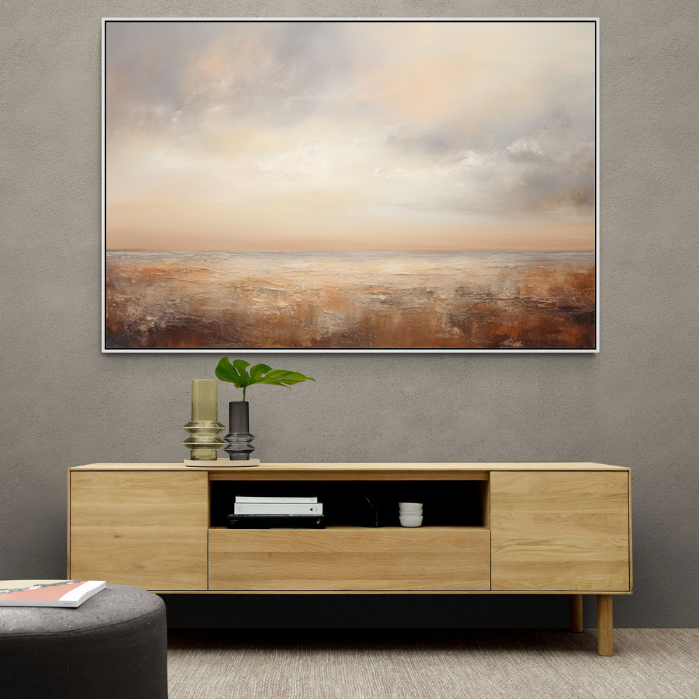 Seascape Brown Abstract 1 Wall Art