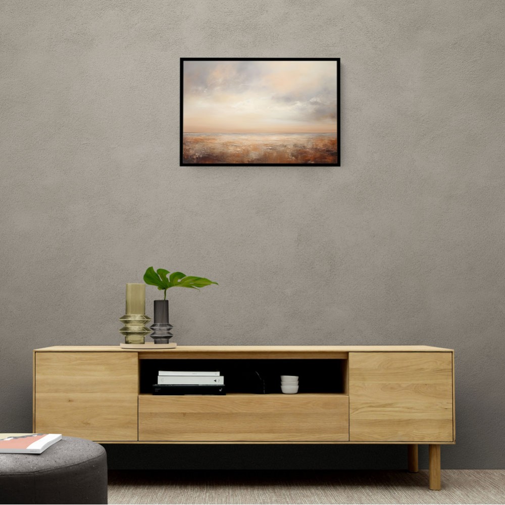 Seascape Brown Abstract 1 Wall Art