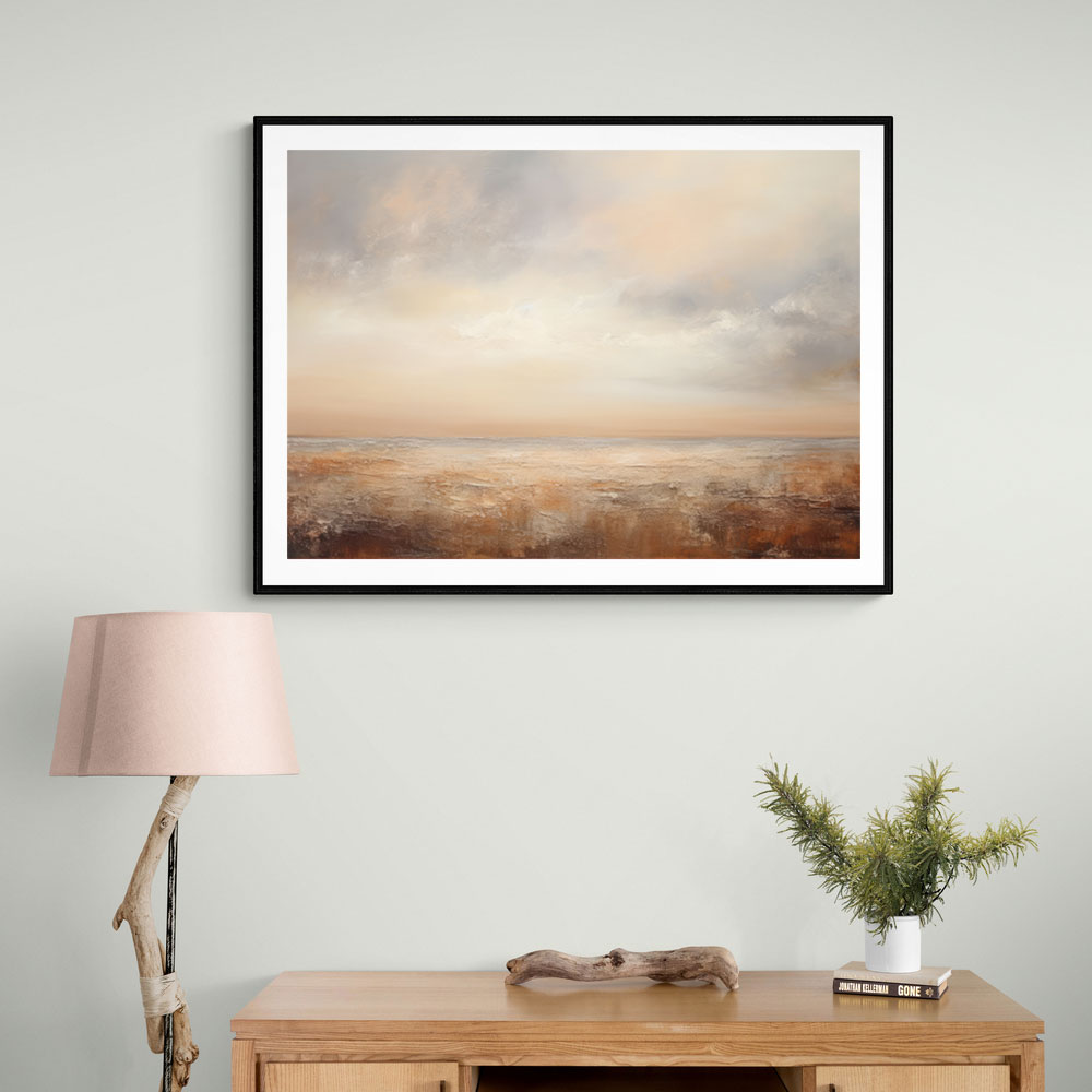 Seascape Brown Abstract 1 Wall Art