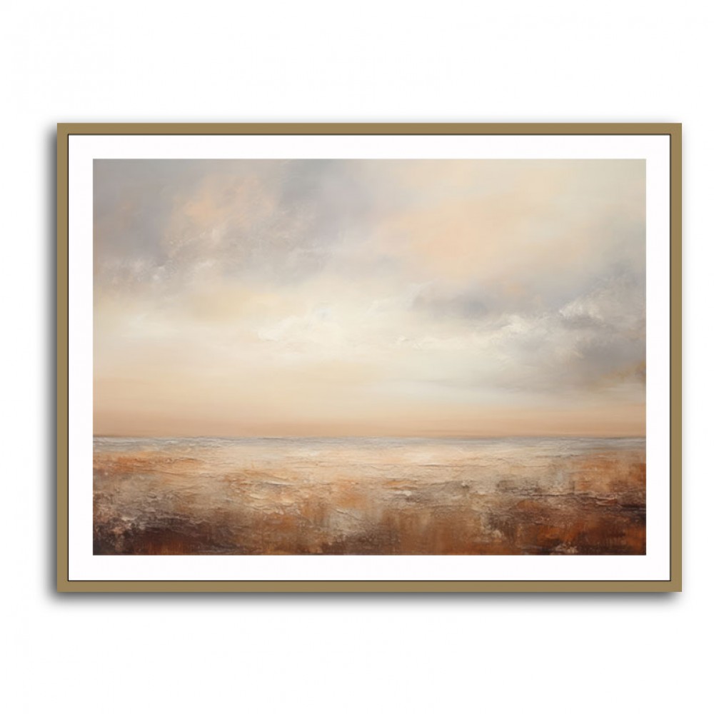 Seascape Brown Abstract 1 Wall Art